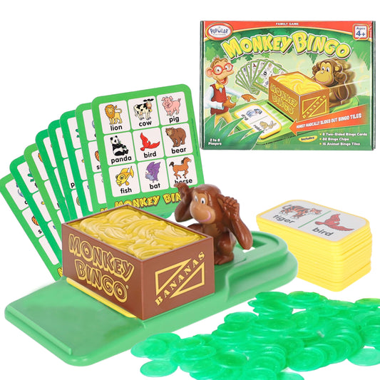 POPULAR PLAYTHINGS Monkey Bingo tile dispenser for interactive play