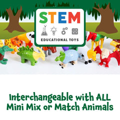 Popular Playthings pop-up-playmat jungle scene enhances immersive pretend play.