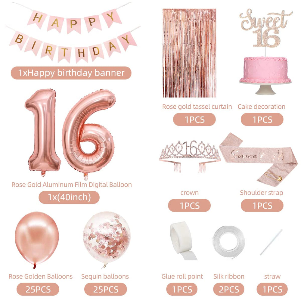 PopularLdo rose-gold sash for an elegant Sweet 16 look