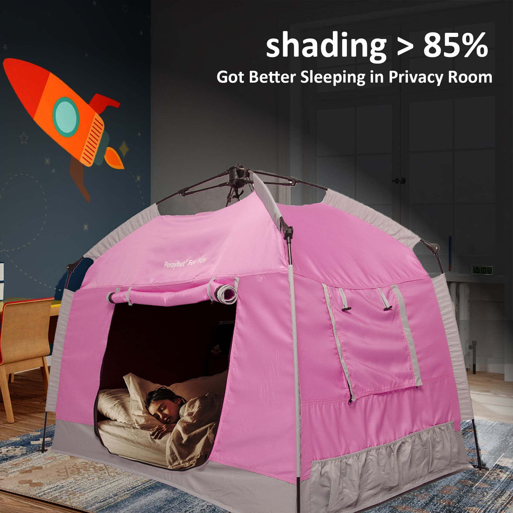 Porayhut Soft, pollution-free fabric used in kid-friendly play tent