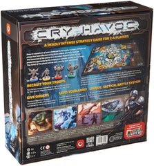 Portal Games Cry Havoc map board art reveals a large battlefield ready for strategic play.
