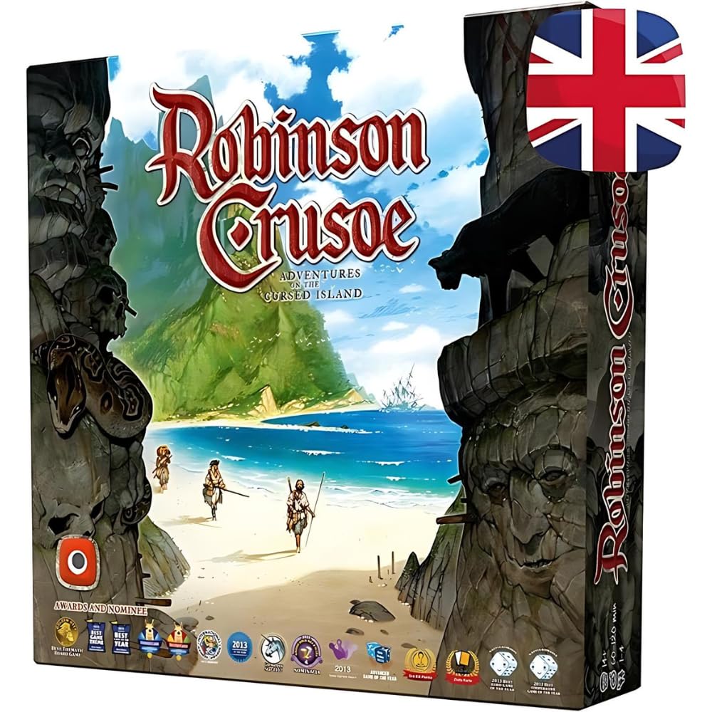 Portal Games Robinson Crusoe island-setup visual for cooperative strategy