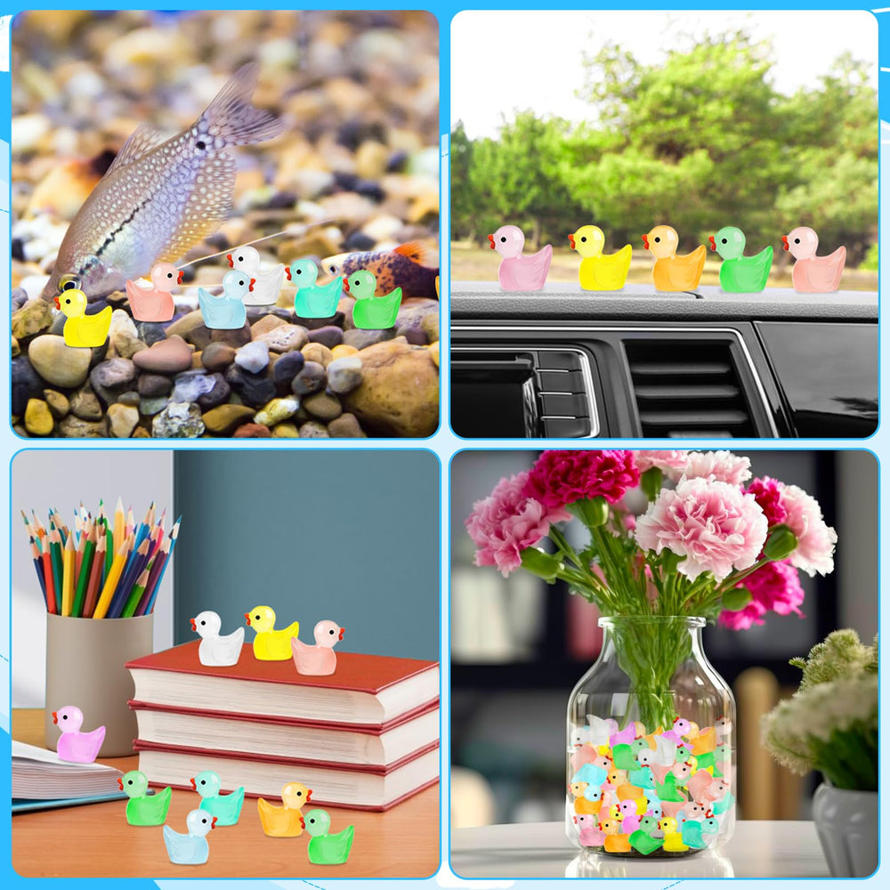 POSOUL tiny ducks used in DIY decor and fairy garden scenes