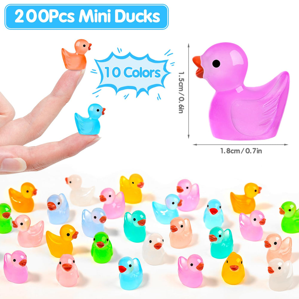 POSOUL mini ducks size 0.7x0.6x0.4 inches for small decor