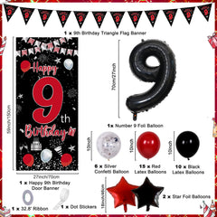 Pounira 10 inch red latex balloons for bold color and quick setup
