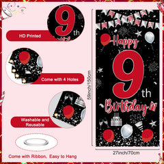 Pounira 32 inch number 9 balloon as a bold centerpiece