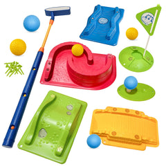 Powcava kids golf set with adjustable club for versatile play