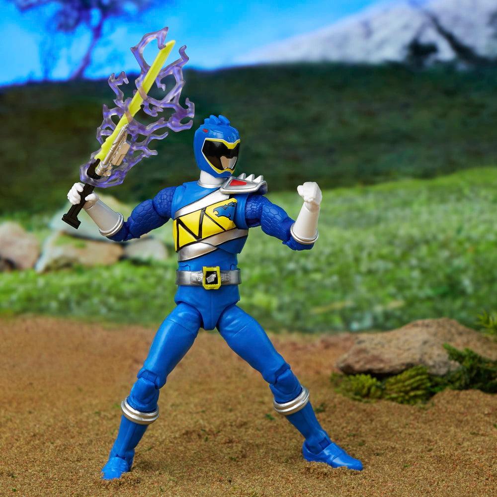 Power Rangers Dino Charge Blue Ranger 6-inch back view shows articulation joints