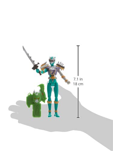 Power Rangers Dino Fury Green Ranger gift-ready figure for kids ages 4 and up.