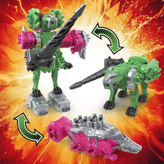 Power Rangers Dino Fury Megazord Assembly highlights cooperative construction.