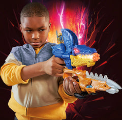 Morpher-ready toy key shown with compatible Dino Fury Morpher.
