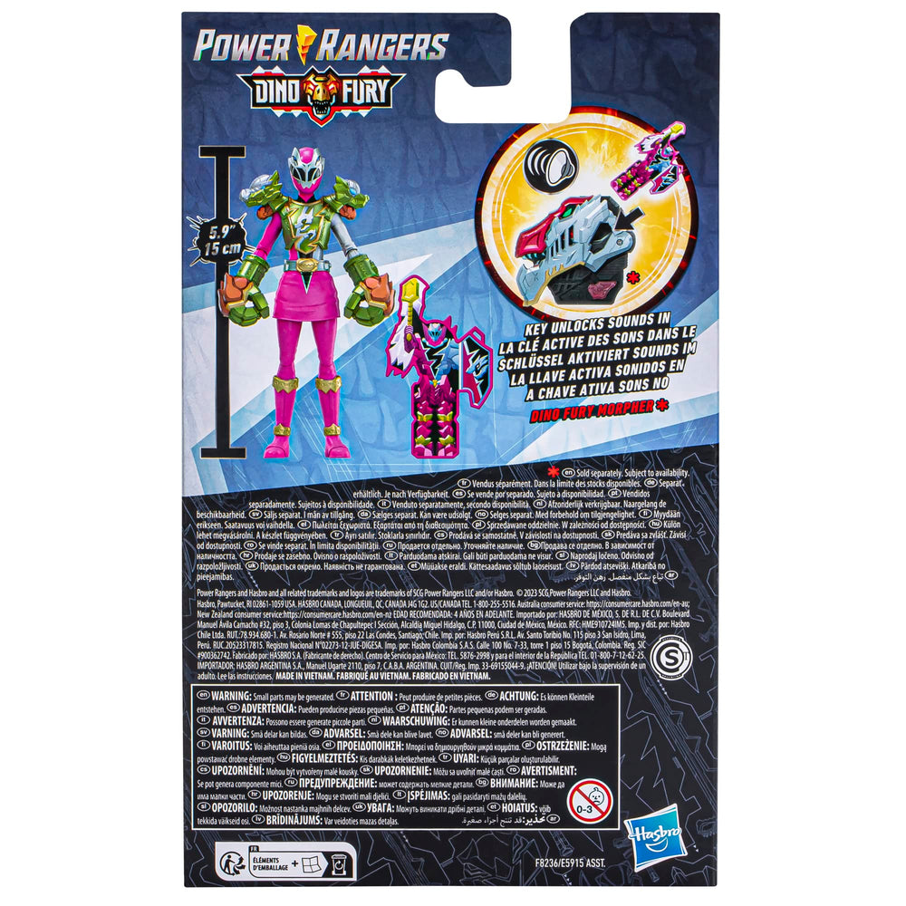 Power Rangers Dino Fury Pink Ranger roleplay toy sparks adventures at home.