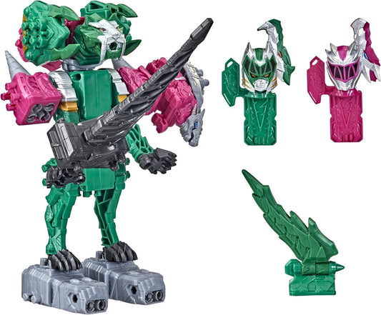 Power Rangers Dino Fury Pink Zord for imaginative Megazord battles.