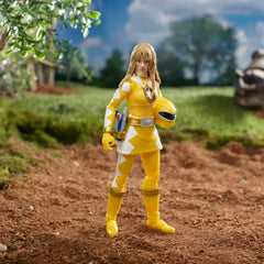 Power Rangers Dino Thunder Yellow Ranger Ptera Grips for versatile poses.