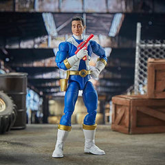 Power Rangers Lightning Collection Blue Ranger emblem decals decorate armor