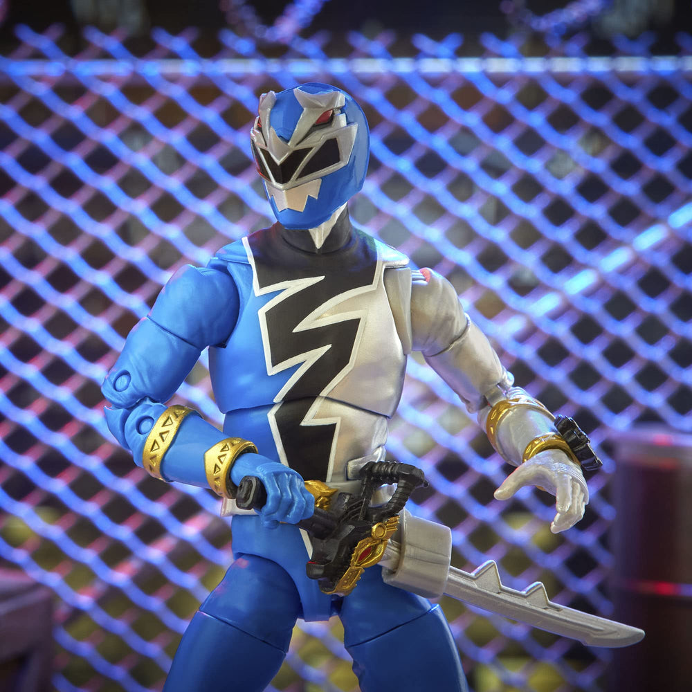 Power Rangers Lightning Collection Dino Fury Blue Ranger extra hands for versatile posing