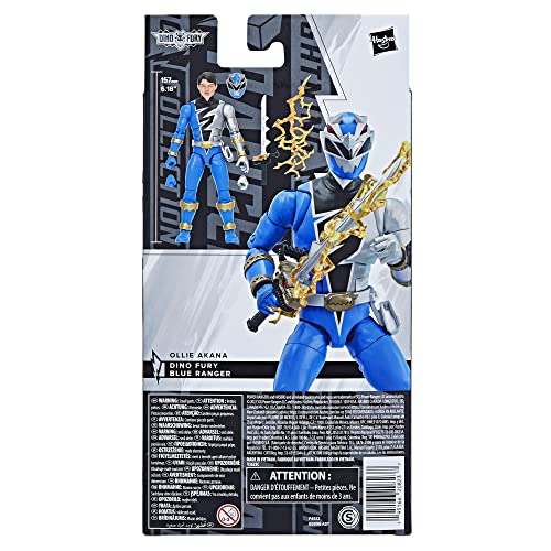 Power Rangers Lightning Collection Dino Fury Blue Ranger saber accessory for dynamic action poses