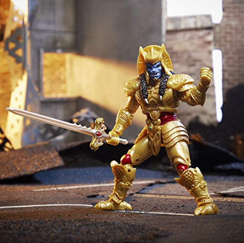 Premium paint detailing on Goldar reflects onscreen textures and tones.