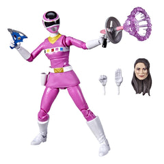 Power Rangers Lightning Collection In Space Pink Ranger front view highlights premium paint.