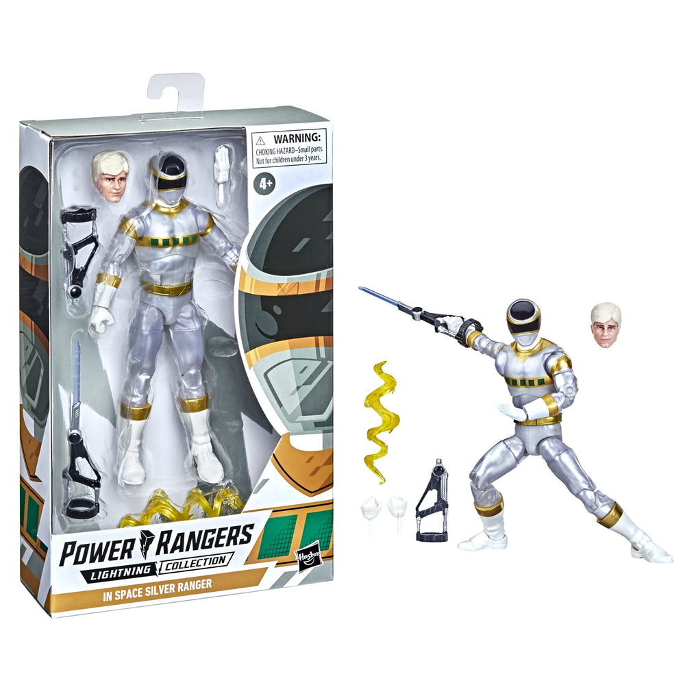 Space Silver Ranger sword mode highlighting dynamic sword play.