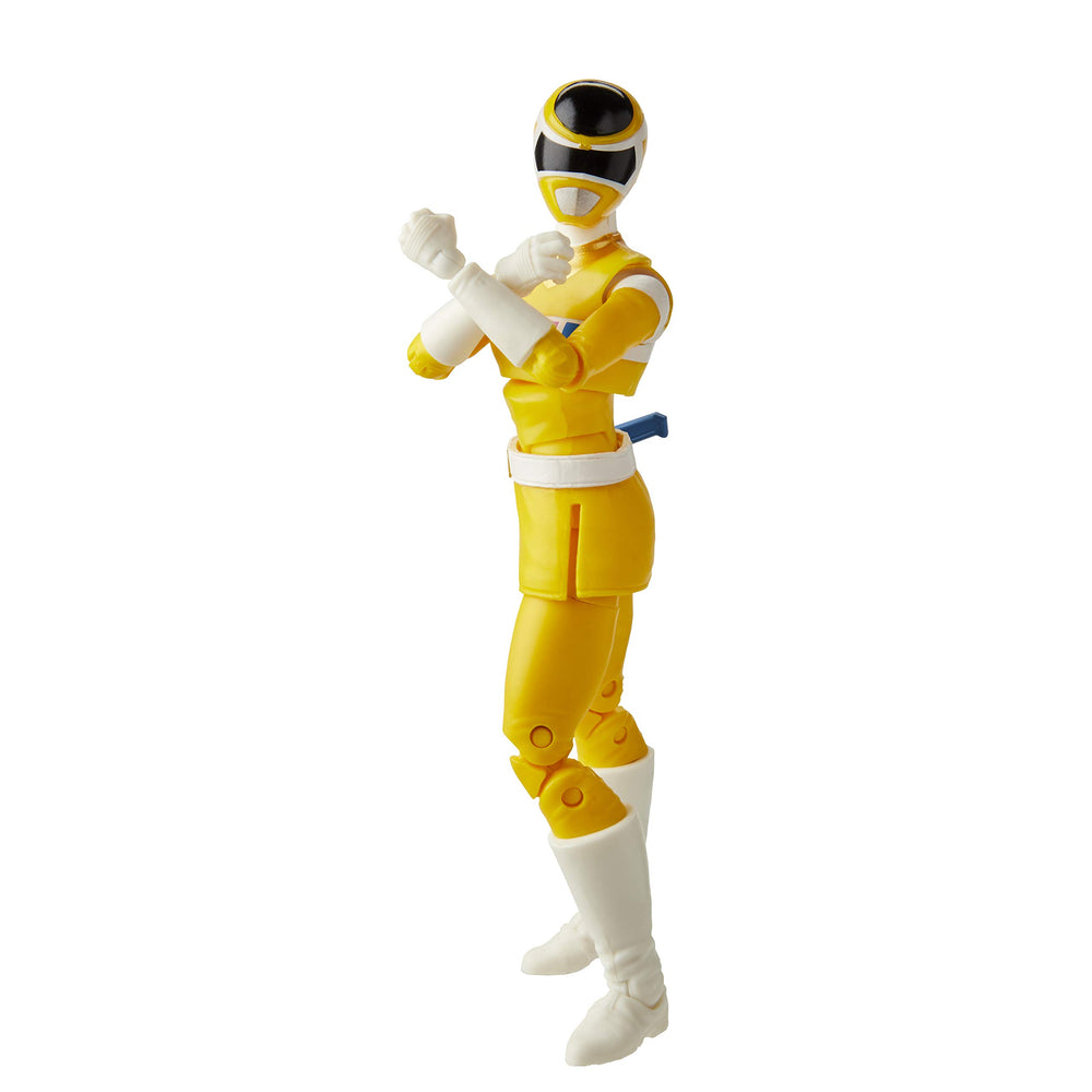 Power Rangers Lightning Collection Space Yellow Ranger astro-blaster accessory enhances action-ready display.