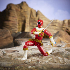 Power Rangers Lightning Collection Zeo Red Ranger blast effect for dynamic display.