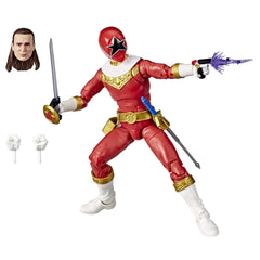 Power Rangers Lightning Collection Zeo Red Ranger figure front view highlights premium details for display.