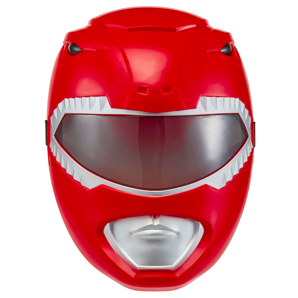 Power Rangers Mighty Morphin Re-Ignition Red Ranger Mask, front view, immersive role play benefits.