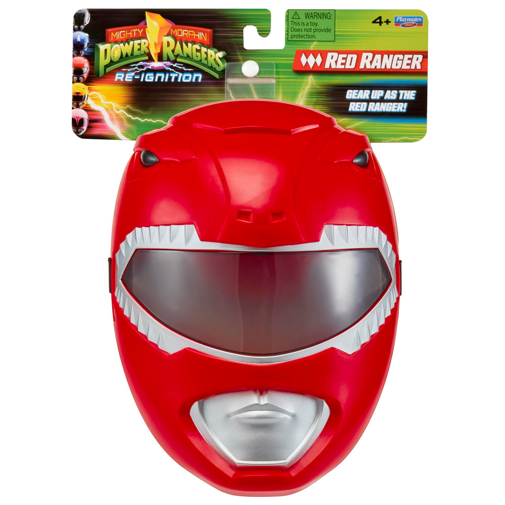 Power Rangers Re-Ignition Red Ranger Mask packaging image highlighting collectibility.