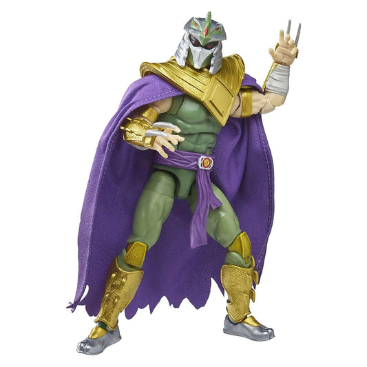 Power Rangers MMPR TMNT Green Ranger Shredder deluxe figure, front pose for display collection.
