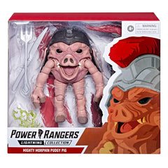 Power Rangers Pudgy Pig figure detailing highlights premium paint and deco.