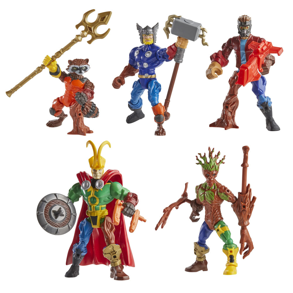 Power Rangers Rocket Raccoon figure front with blaster accessory