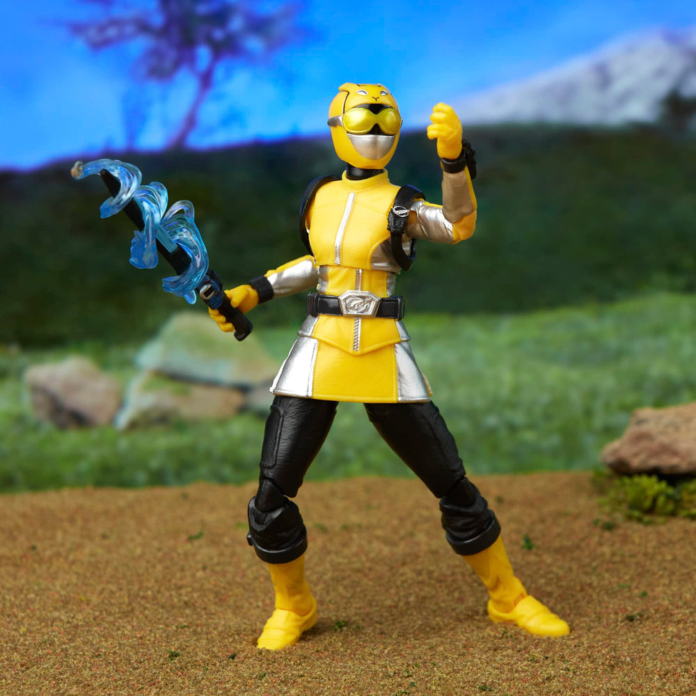 Power Rangers Yellow Ranger articulation points for action scenes