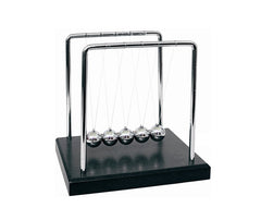 PowerTRC Newtons Cradle serves as stylish office decor that sparks curiosity.
