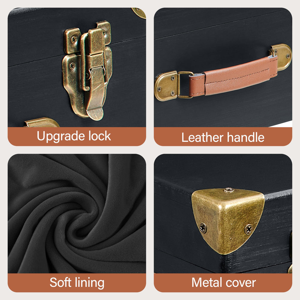 Poyilooo leather handle offers comfortable portability.