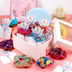 Pozemu girls hair accessory scrunchie offers gentle hold and comfort.