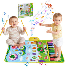 POZMTIORE Baby Musical Play Mat with piano keys—stimulates early music learning and sensory play.