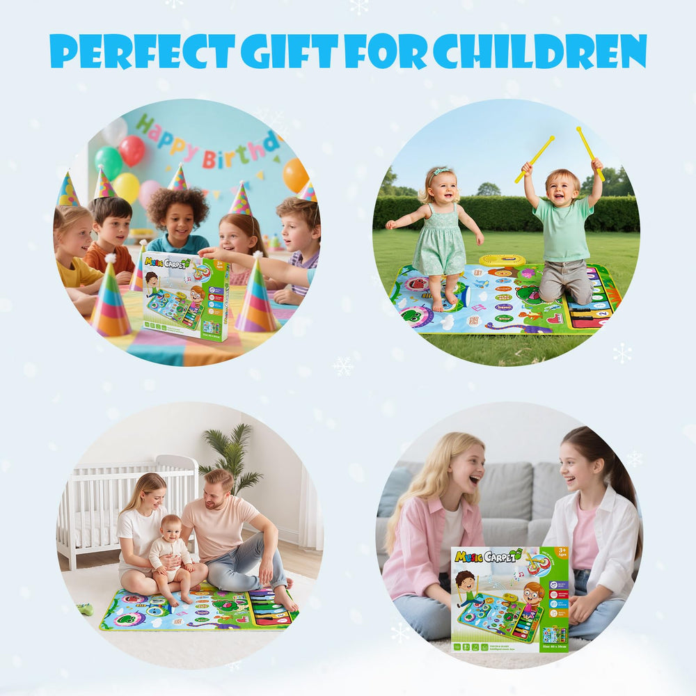 POZMTIORE Baby Musical Play Mat safe, durable materials—built for energetic daily play.