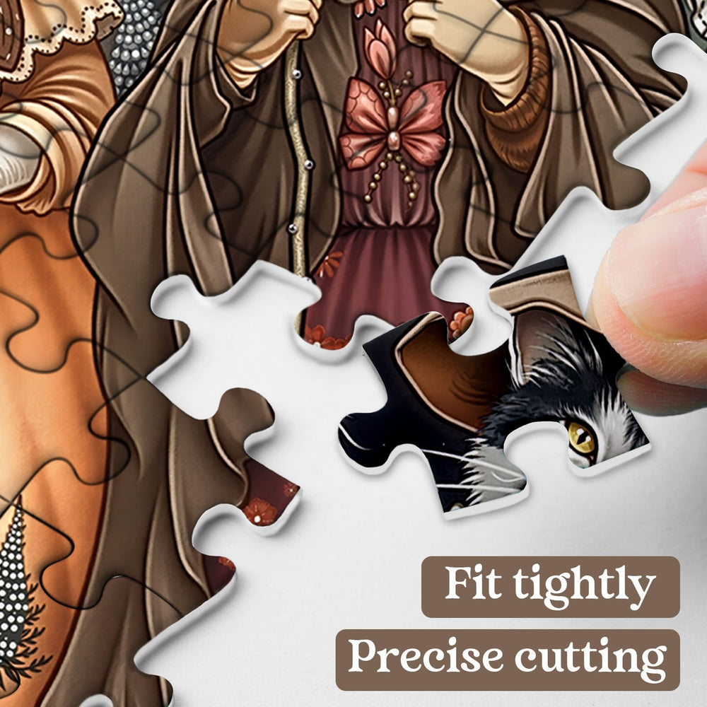 PPuzzling 1000-piece puzzle with elegant packaging box, ready for gifting.