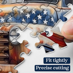 PPuzzling 1000-piece puzzle uses thick cardboard for durable, repeated assembly.