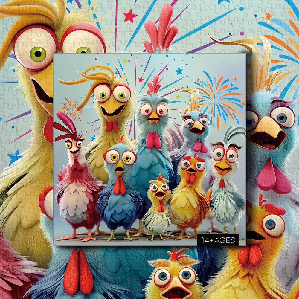 PPuzzling adult puzzle night—colorful, engaging, and suited for group or solo use.