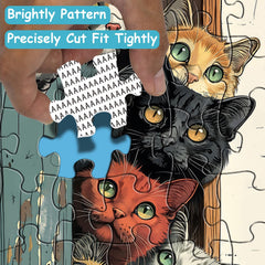 PPuzzling Cat Puzzles back is letter-marked for easy sorting.
