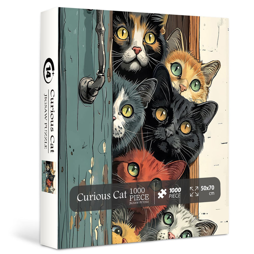 PPuzzling Cat Puzzles packaging box shows sturdy packaging for safe gifting.