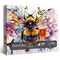 PPuzzling Garden Bee Butterfly Puzzle: lively nature scene for mindful, engaging puzzling.