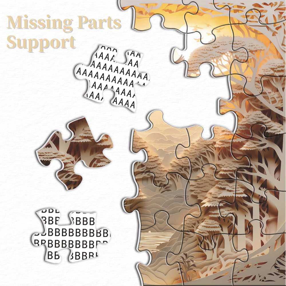 PPuzzling High Resolution Poster included for reference during assembly