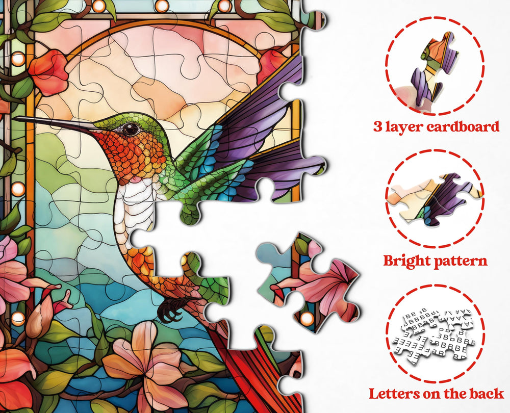 PPuzzling Hummingbird puzzle 1000 pieces offers a challenging experience