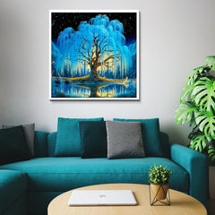 PPuzzling Magic Starlight Tree of Life puzzle vivid colors evoke night landscape.