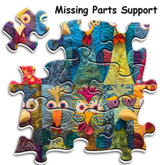 PPuzzling Missing-parts support helps replace misplaced pieces