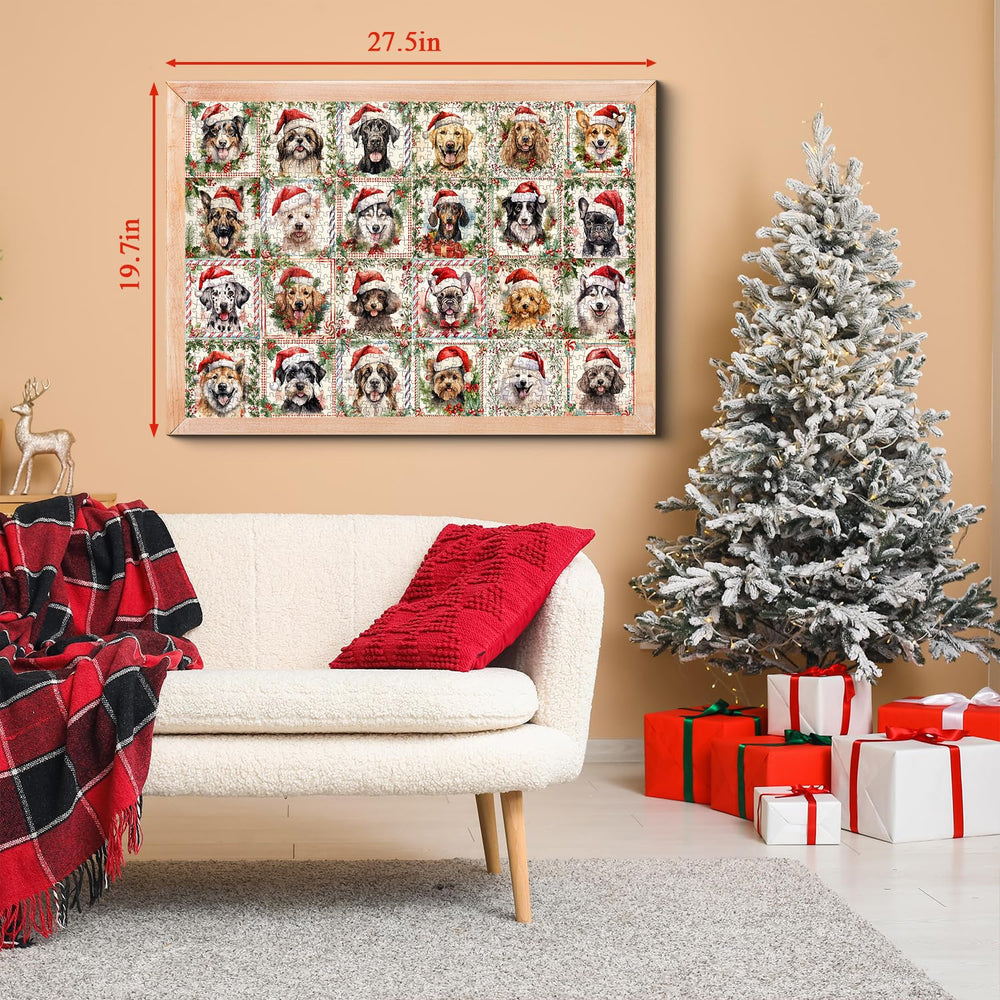 PPuzzling mistletoe and holly detail adds seasonal charm