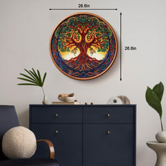 PPuzzling Nature round puzzle 26-inch square ready to become wall art